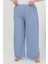 Kadın Büyük Beden Bürümcük Pantolon Mavi 2