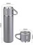 Bardaklı Çelik Termos 500ML Set 3 Bardaklı A+ Kalite Kahve Termosu Çantalı Hediye 3