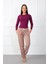 Bayan Polar Tek Alt Pijama Kahve 1