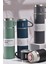 3 Bardaklı Termos Mug 450-550 ml Içecek Paslanmaz Çelik Yeşil 12 Saat 3