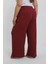 Kadın Büyük Beden Bordo Rahat Kesim Baggy Tek Alt 4