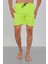 Erkek Fermuarlı Cepli Deniz Şortu Neon Yeşil 4
