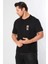 Erkek Oversize Bisiklet Yaka Tişört %100 Pamuk Rahat Kalıp Tedy Ayıcık Detaylı - Günlük Basic Tshirt 2