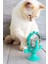 Buffer® Vantuzlu Zilli Interaktif Dönebilen Mama Kaplı Renkli Eğlenceli Eğitici Kedi Oyuncağı 8