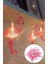 Buffer® 10LU Pilli LED Flamingo Dekoratif Işık Zinciri Aydınlatma 1,5 mt 8
