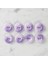Loren Crafts 8'li Düğme Mor - 1136 2