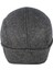 Erkek Kasket Kaşmir Yünlü Siyah Kışlık Kulaklı Şapka 3