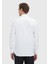 Beyaz Regular Fit Ütü İstemeyen Dokuma Klasik %100 Pamuk Gömlek 5