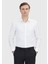 Beyaz Regular Fit Ütü İstemeyen Dokuma Klasik %100 Pamuk Gömlek 1