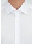 Beyaz Regular Fit Ütü İstemeyen Dokuma Klasik %100 Pamuk Gömlek 4