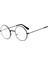 Şeffaf Camlı Retro Yuvarlak Harry Potter Siyah Gözlük PRA-1215832-6570 1