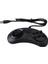 2x Gamepad Kablolu 6 Kezli USB Oyun Denetleyicisi Joypad Sega Genesis / Md Pc / 2 Y1301 / Mac Mega Drive Siyah Plastik (Yurt Dışından) 2