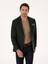Erkek Haki Slim Fit Yün Karışımlı Mikro Desenli Ceket 50310771-VR027 1