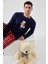 Erkek Yumuşak Dokulu Ayıcık Baskılı Ekose Desenli Pijama Takımı 2