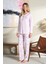 Kadın Penye Uzun Kol Pijama Takımı 3114 Lila 4