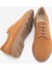 Kadın Deri Oxford Ayakkabı Bağcıklı Günlük Ayakkabı Alyen Taba Süet 7