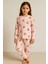 Kız Çocuk Teddy Desenli Pijama Takımı Pembe 1