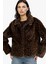 Regular Fit Leopar Desenli Kısa Suni Kürk F2924AX25WN 1