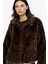 Regular Fit Leopar Desenli Kısa Suni Kürk F2924AX25WN 3