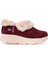 Kadın Süet Kürklü Ortopedik Ayakkabı SS001-0378 Bordo 1