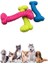 ® Tiny Kemik Oyuncağı Tırtıklı Yüzey Küçük Kemik Plastik Köpek Oyuncağı 5