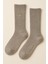Erkek Yün Soket Çorap Gri 1