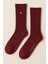 Erkek Yün Soket Çorap Kırmızı 1