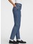Yüksek Bel Düz Paça Relaxed Mavi Kadın Denim Pantolon Guess Jeans Kadın Relaxed Fit Jean 3