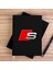 Audi S Line Logo Siyah Çizgisiz Kanvas Defter Çizgisiz 1