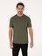 Erkek Haki Regular Fit %100 Pamuk Bisiklet Yaka Basic T-shirt 50319801-VR027 1