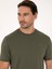 Erkek Haki Regular Fit %100 Pamuk Bisiklet Yaka Basic T-shirt 50319801-VR027 2