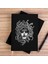 Medusa Siyah Kanvas Defter Çizgisiz 1