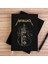 Metallica Guitar Cross Siyah Kanvas Defter Çizgisiz 1