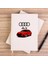 Audi A3 Text Logo Krem Çizgisiz Kanvas Defter Çizgisiz 1