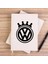 Volkswagen King Logo Krem Çizgisiz Kanvas Defter Çizgisiz 1