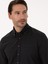 Erkek Siyah Slim Fit %100 Pamuk Yakası Düğmeli Flanel Gömlek 50313122-VR046 2