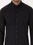 Erkek Siyah Slim Fit %100 Pamuk Yakası Düğmeli Flanel Gömlek 50313122-VR046 6