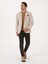 Erkek Bej Slim Fit Yün Kaşmir Karışımlı Mikro Desenli Ceket 50310754-VR011 4
