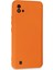 Realme C11 2021 Kılıf Nano Içi Kadife Silikon - Turuncu 3