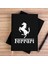 Ferari Logo Siyah Kanvas Defter Çizgisiz 1