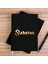 Sabaton Logo Gold Siyah Kanvas Defter Çizgisiz 1