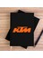 Ktm Motorcyle Orange Logo Siyah Kanvas Defter Çizgisiz 1