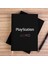 Playstation Text Consol Siyah Çizgisiz Kanvas Defter Çizgisiz 1