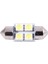 Dc 12V 31MM 4 5050 Smd Araç Içi Kubbe Festoon LED Işık Beyaz 2 Adet (Yurt Dışından) 3