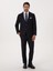 Erkek Koyu Lacivert Slim Fit Yün Karışımlı Mikro Desenli Takım Elbise 50315597-VR100 1