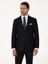 Erkek Koyu Lacivert Slim Fit Yün Karışımlı Mikro Desenli Takım Elbise 50315597-VR100 3