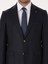 Erkek Koyu Lacivert Slim Fit Yün Karışımlı Mikro Desenli Takım Elbise 50315597-VR100 6