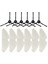 Miwhole M7 Pro Side Fırça Mop Bezleri Rag Robot Vakum Temizleyici Yedek Aksesuarlar Yedek Parça, 12 Pcs (Yurt Dışından) 1