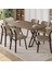Axton Serisi Sabit Mdf 90X168 Atlantik Çam Mutfak Masa Takımı 6 Sandalye 1