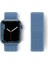 Apple Watch 42MM Hasırlı Cırtcırtlı Kordon - Mavi 1